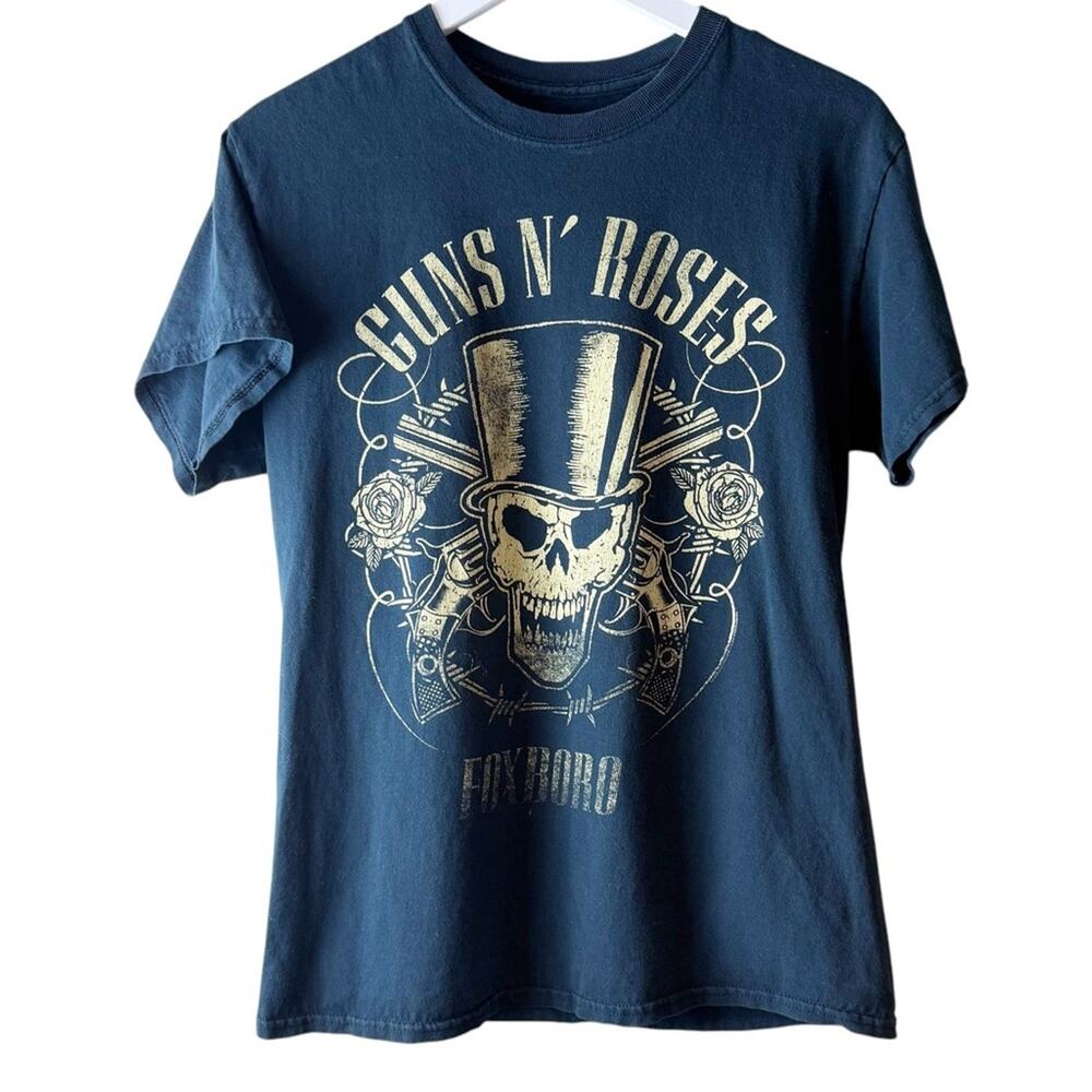 Guns N Roses Not In This Lifetime Tour Shirt Mens Medium Foxboro Skull Black Tee